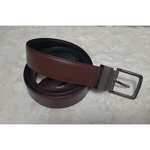 Men's Bulliant  130 Adjustable Leather Reversible Black / Brown 44"-46"Waist  L